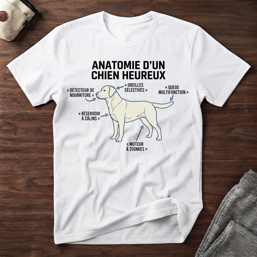 T-Shirt — Anatomie d'un Chien Heureux
