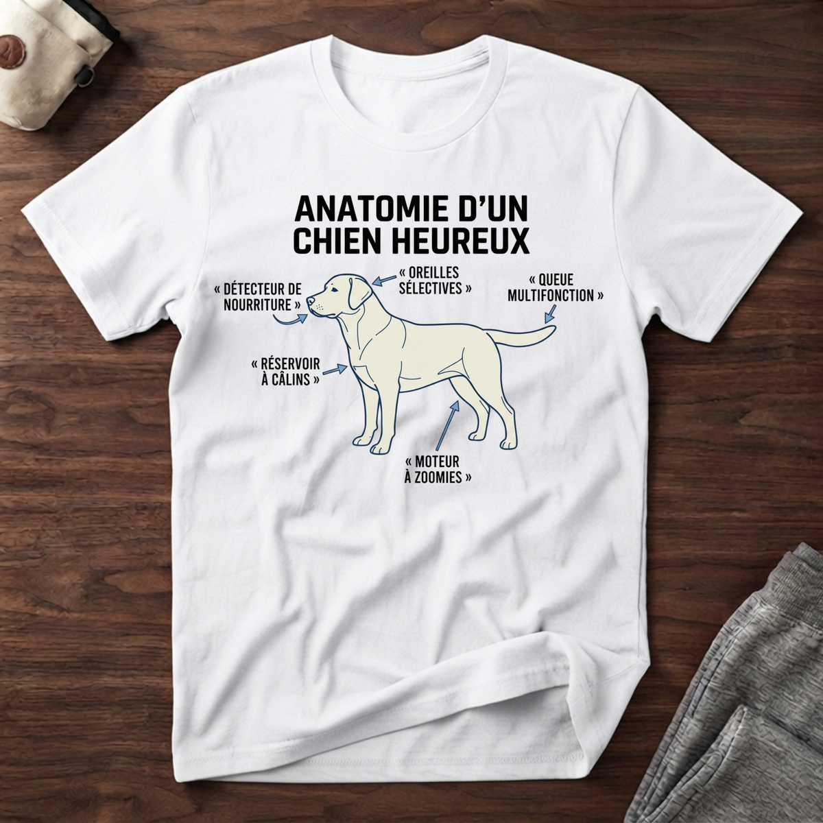 T-Shirt — Anatomie d'un Chien Heureux