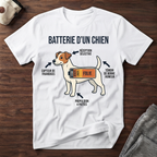 Batterie d'un chien - T-Shirt