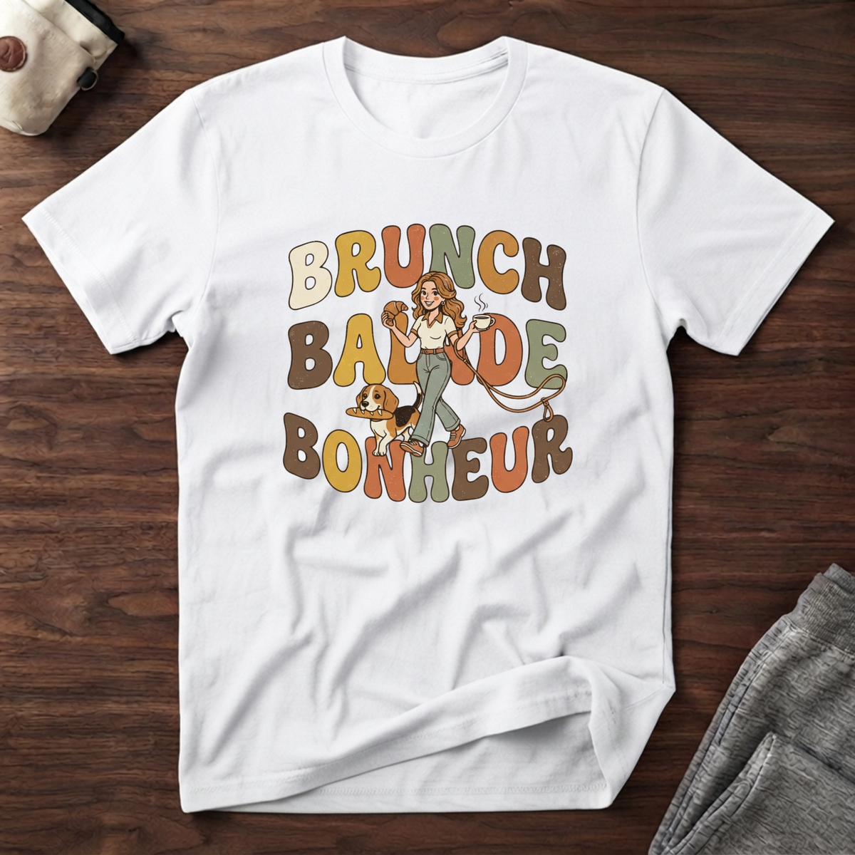 T-Shirt — Brunch / Balade / Bonheur