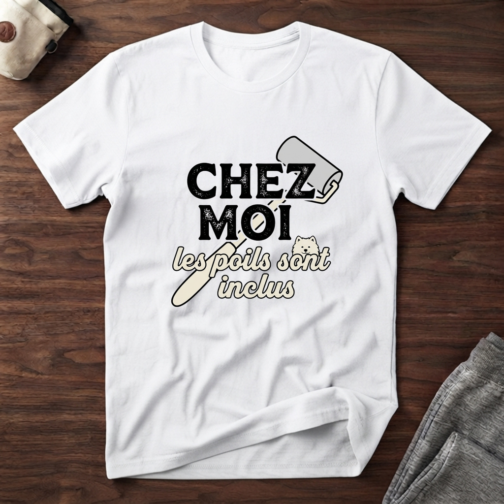 T-Shirt — Chez moi, les poils sont inclus