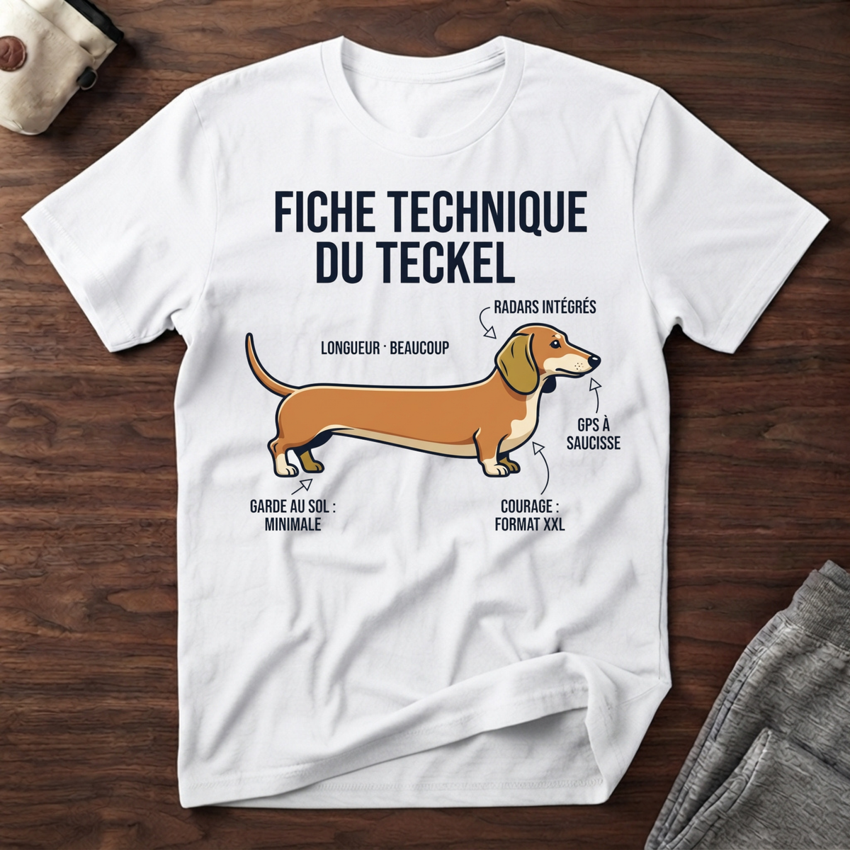 Fiche technique du teckel - T-Shirt