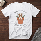 T-Shirt — Je plante des fleurs, il creuse les trous