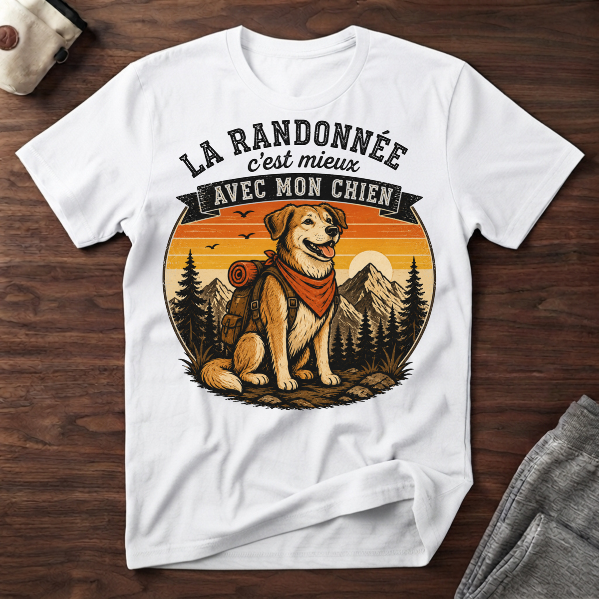 T-Shirt — La Randonnée c'est mieux avec mon chien