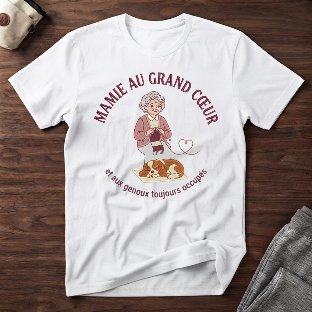 T-Shirt — Mamie au grand coeur...