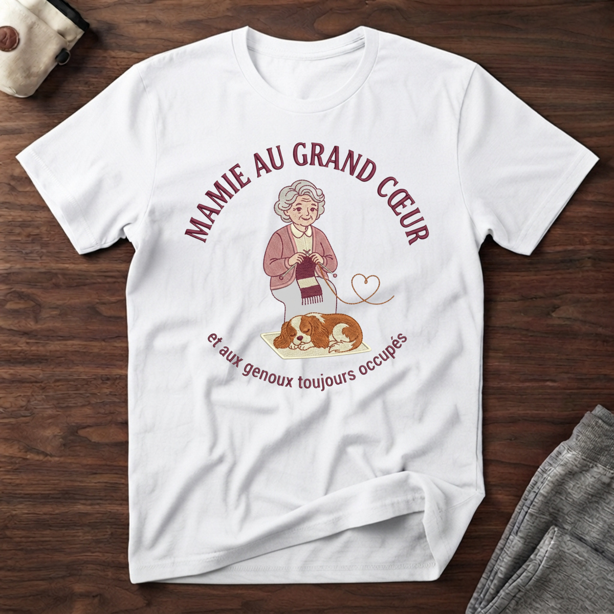 T-Shirt — Mamie au grand coeur...