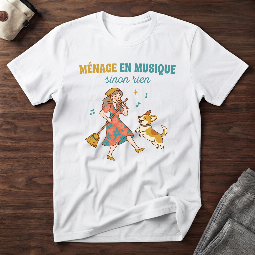 T-Shirt — Ménage en musique, sinon rien