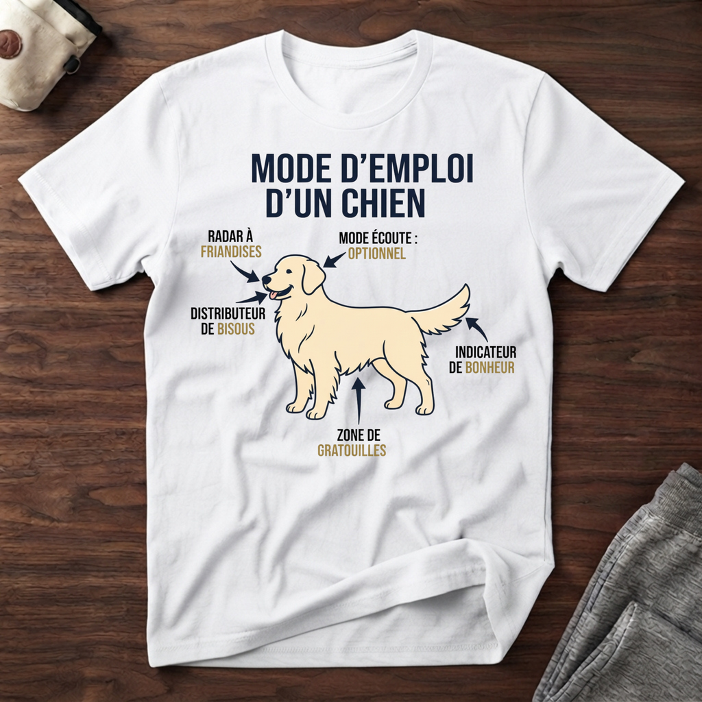 Mode d'emploi d'un chien - T-Shirt