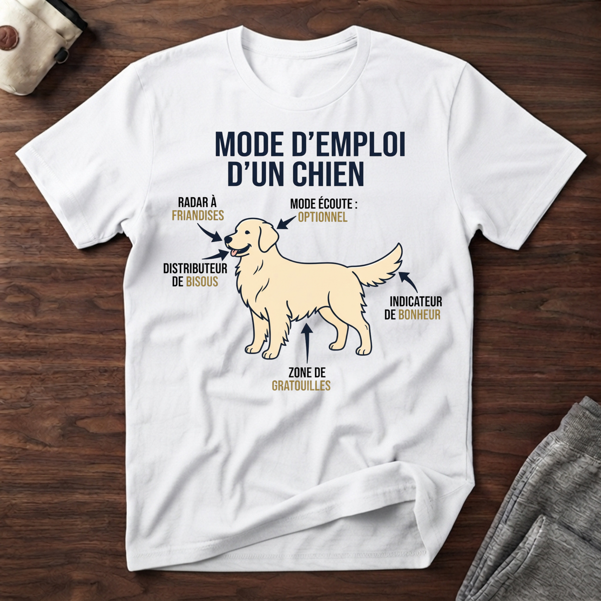 Mode d'emploi d'un chien - T-Shirt