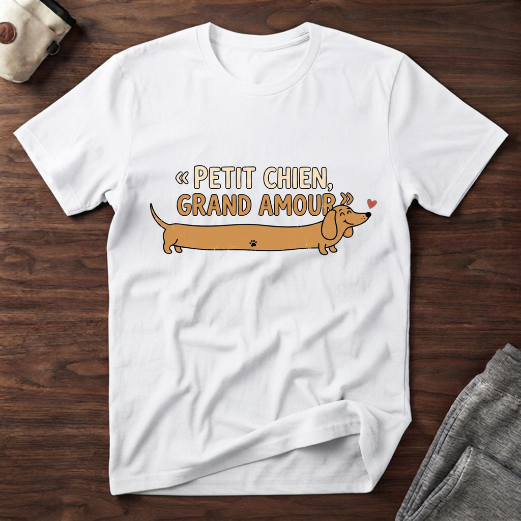 T-Shirt — Petit chien, grand amour
