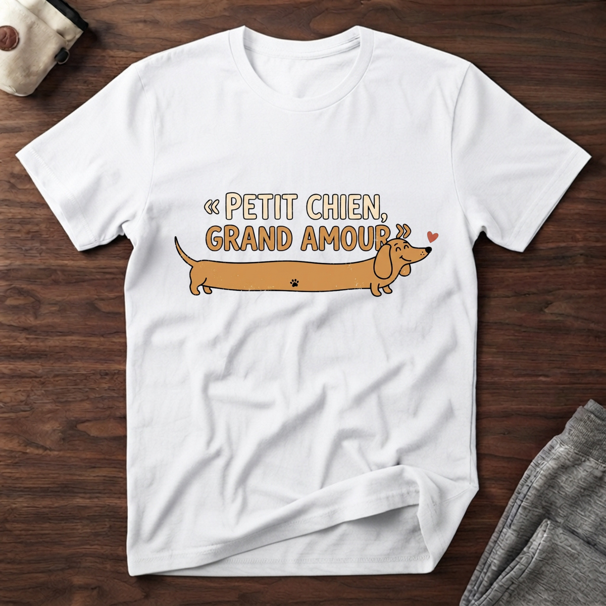 T-Shirt — Petit chien, grand amour
