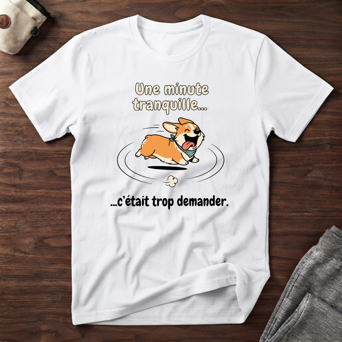 T-Shirt — Une minute tranquille... c'était trop demander