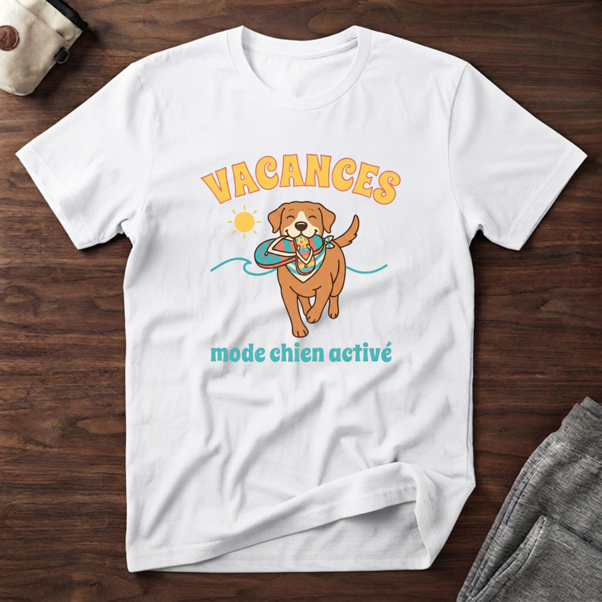 T-Shirt — Vacances, mode chien activé