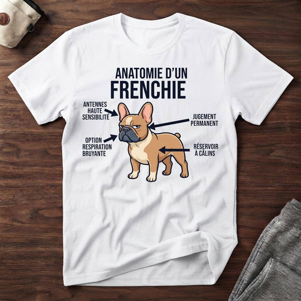 Anatomie d'un Frenchie - T-Shirt
