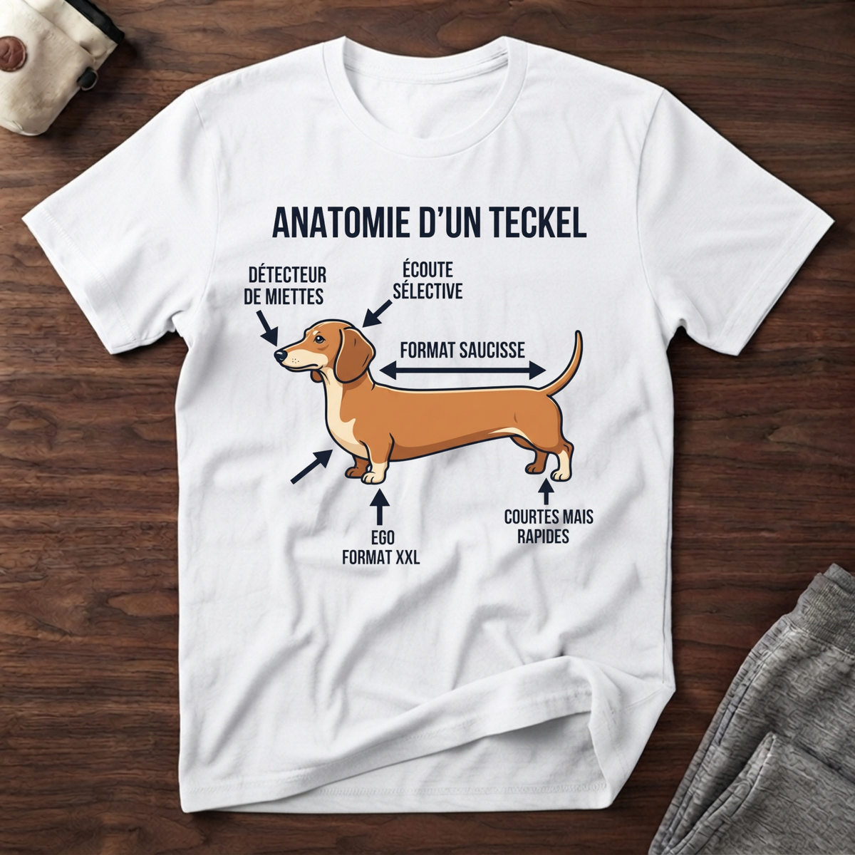 Anatomie d'un Teckel - T-Shirt