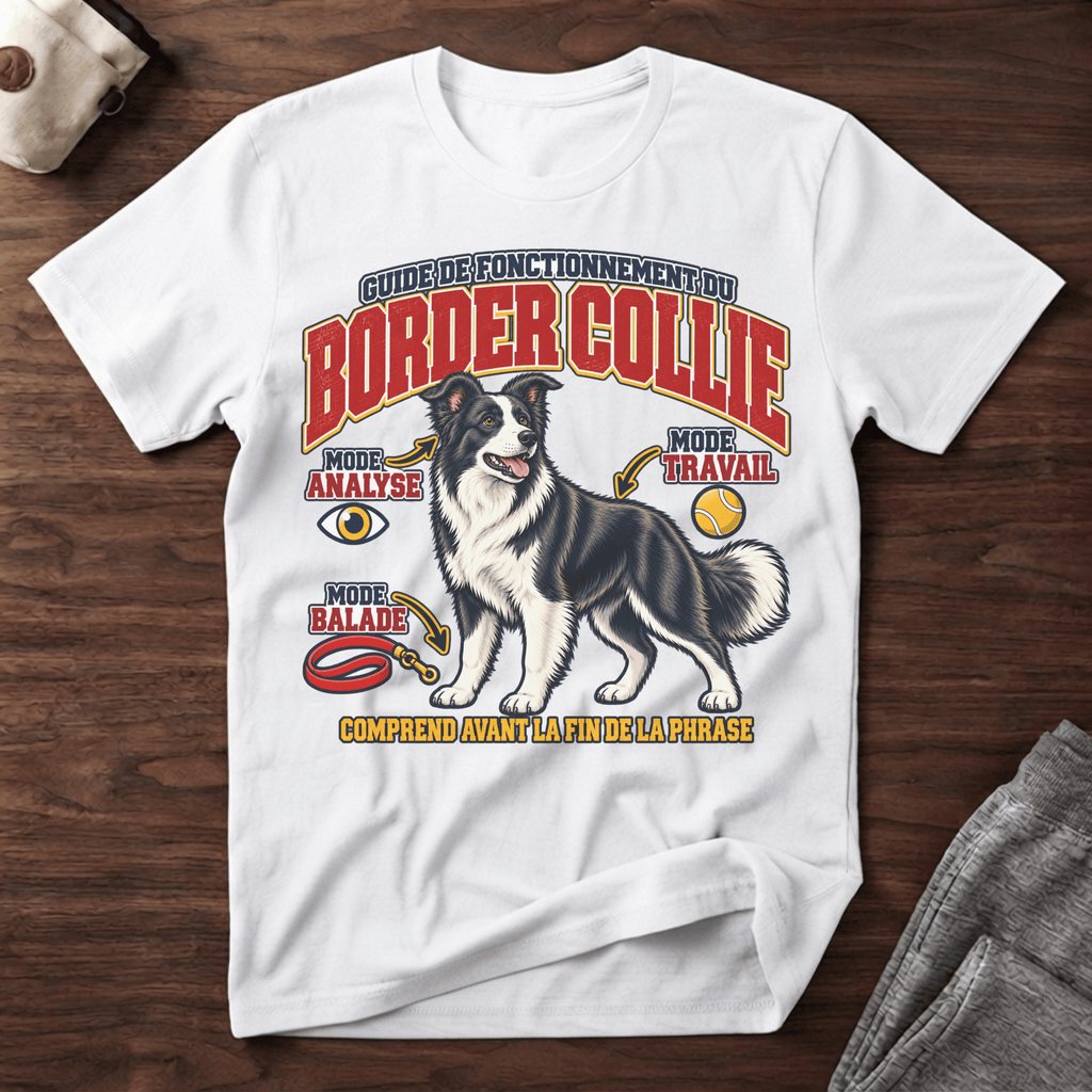 Guide de fonctionnement du Border Collie / Mode intelligence - T-Shirt