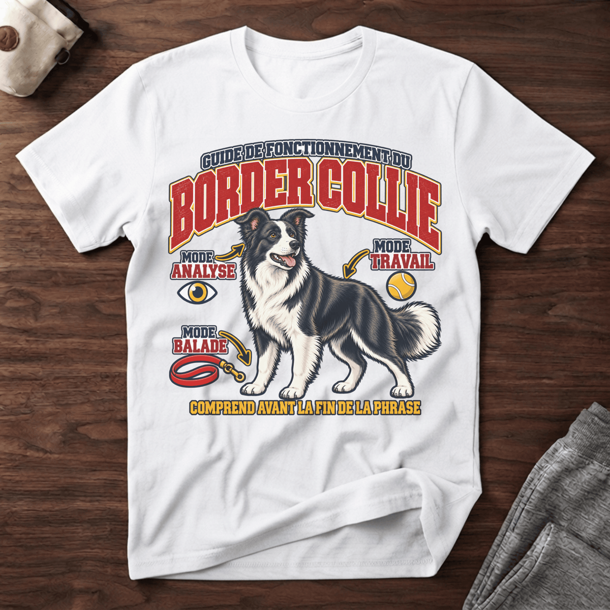 Guide de fonctionnement du Border Collie / Mode intelligence - T-Shirt