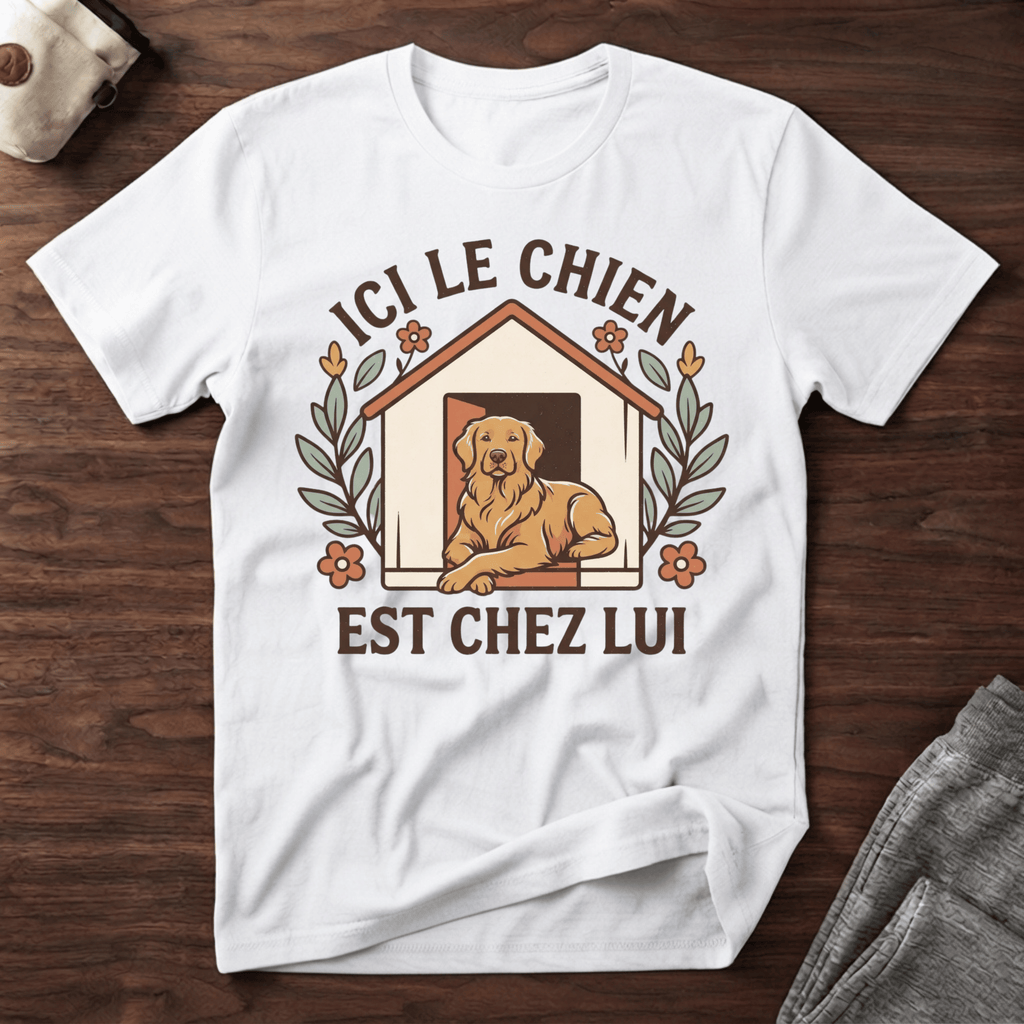 Ici le chien est chez lui  - T-Shirt