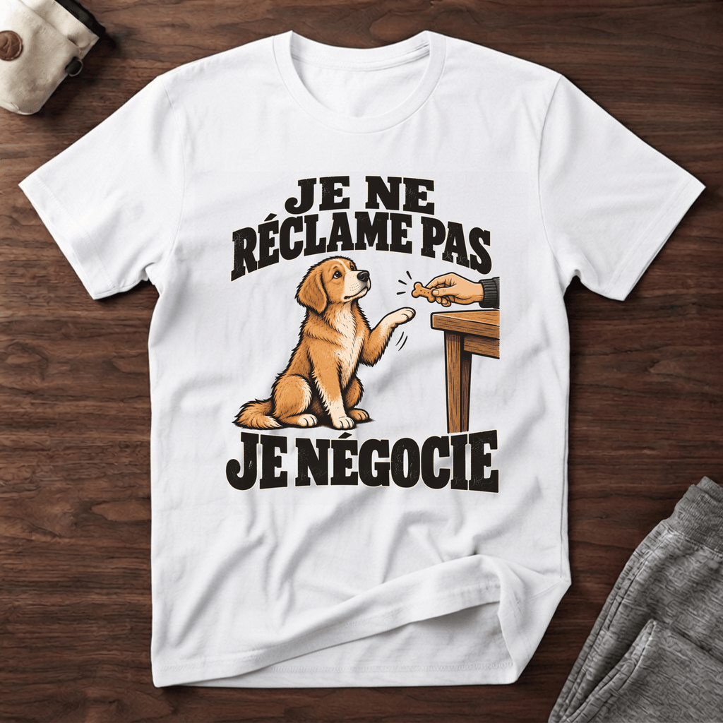 Je ne réclame pas, je négocie - T-Shirt