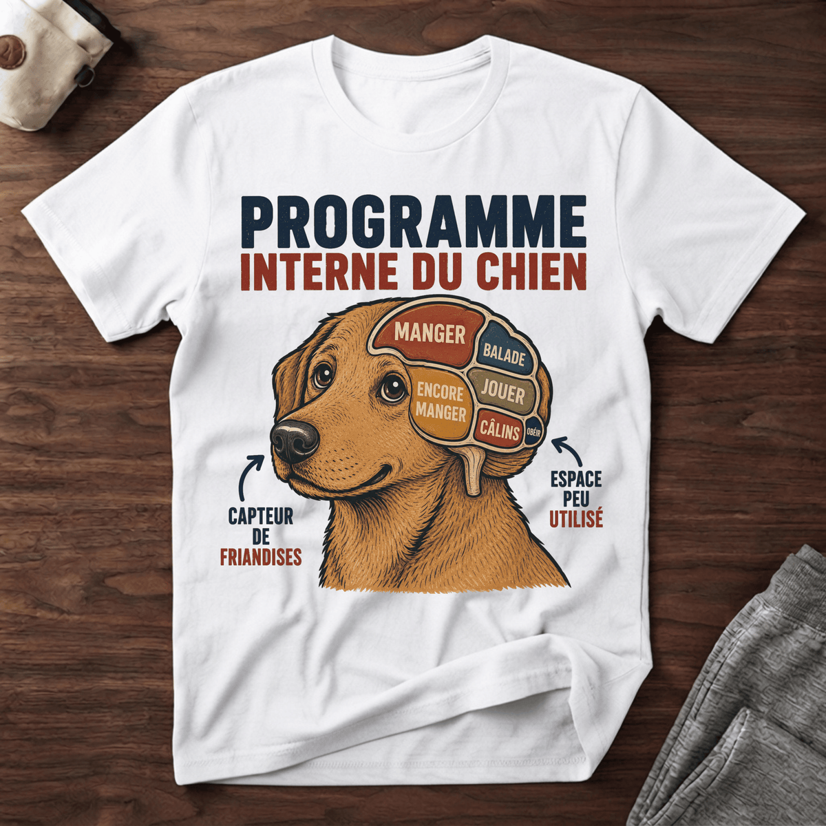 Programme interne d'un chien - T-Shirt