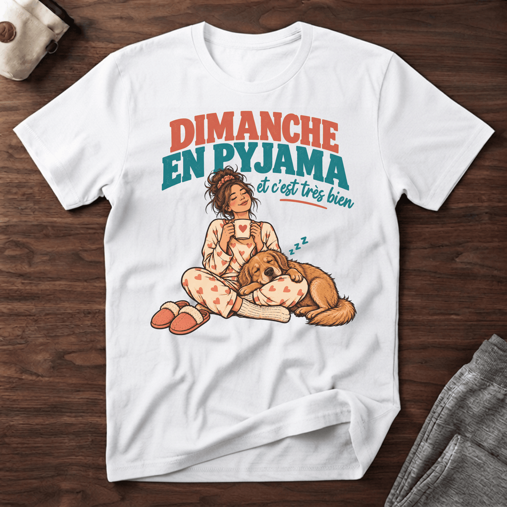 Dimanche en Pyjama - T-Shirt