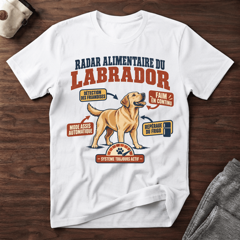 Radar alimentaire du Labrador - T-Shirt