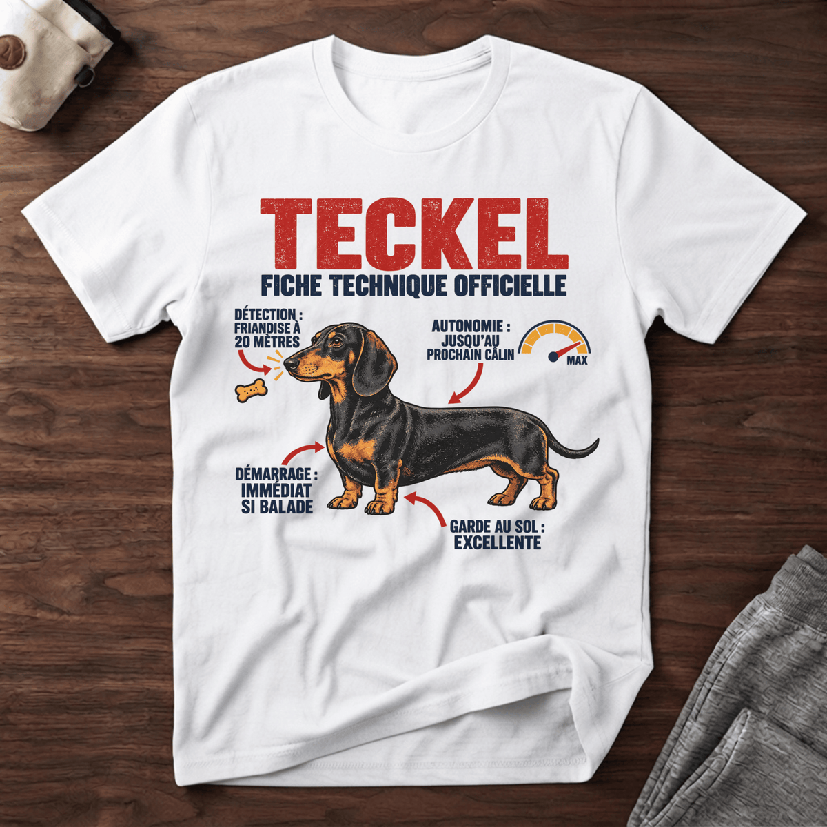 Teckel fiche technique officielle - T-Shirt