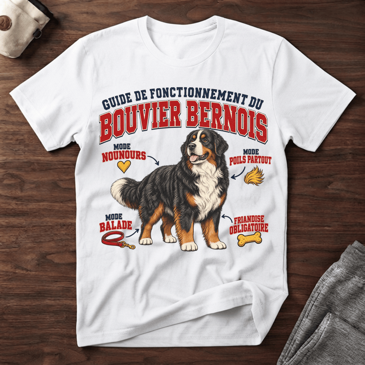 Guide de Fonctionnement du Bouvier Bernois - T-Shirt