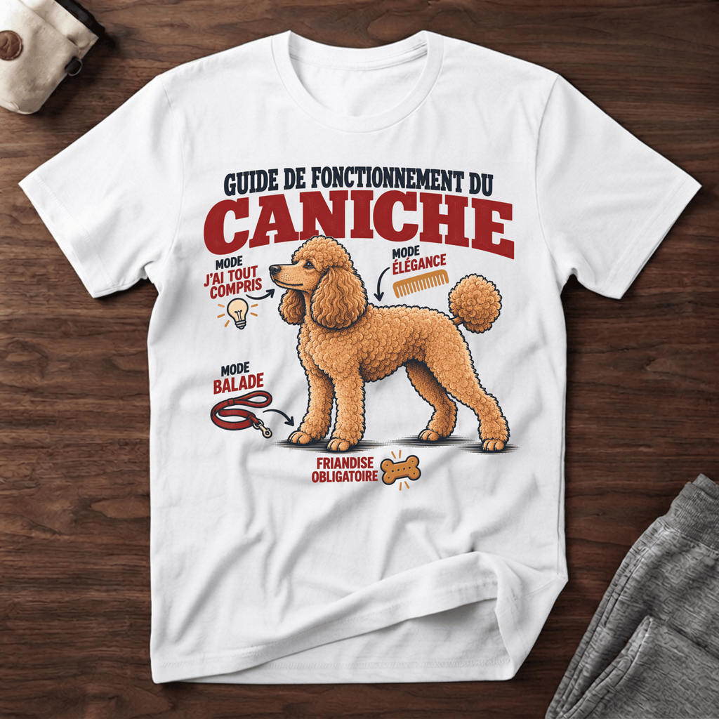 Guide de fonctionnement du Caniche - T-Shirt