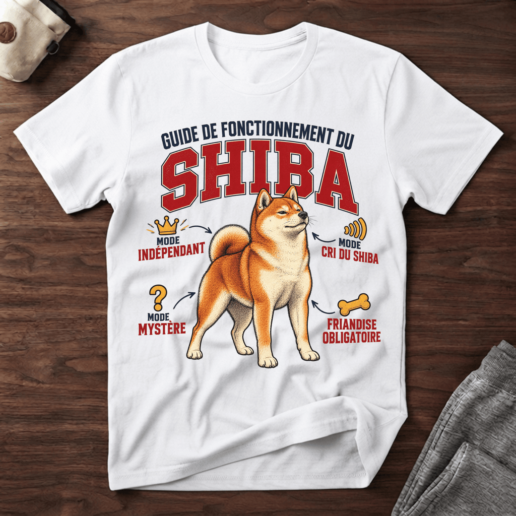 Guide de Fonctionnement du Shiba - T-Shirt