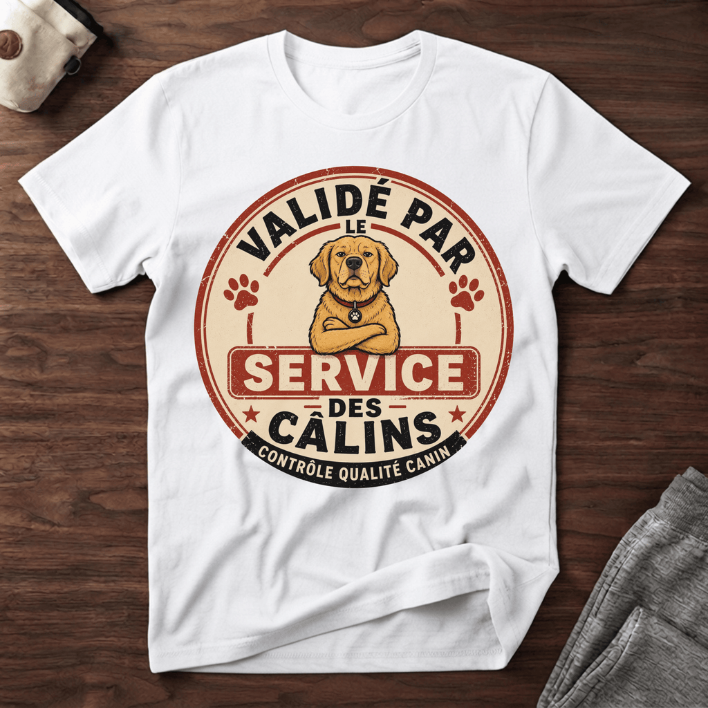 Validé par le service des câlins - T-Shirt