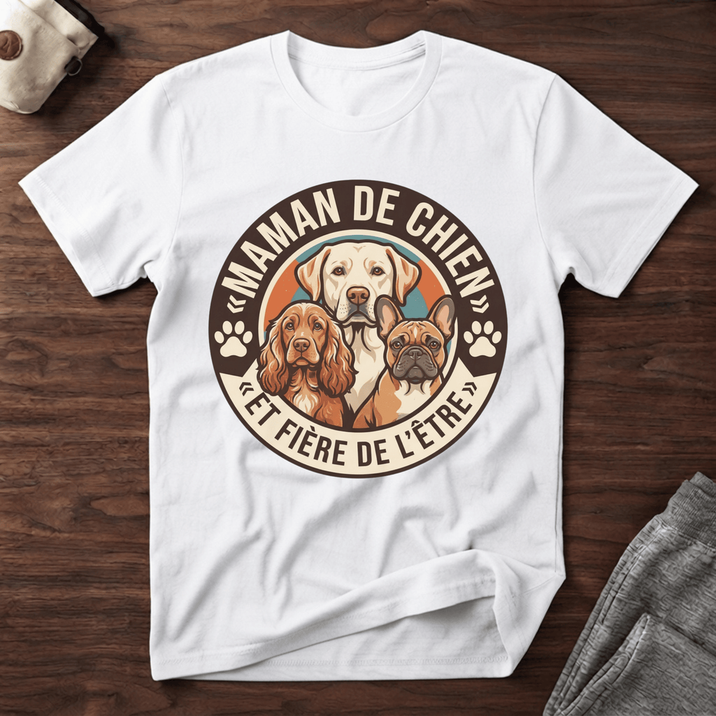 Maman de chien... - T-Shirt