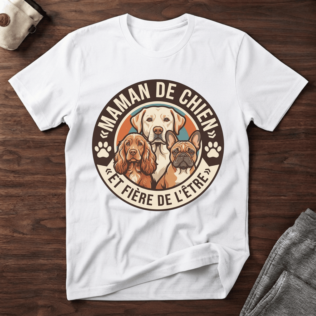Maman de chien... - T-Shirt