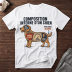 Composition interne d'un chien - T-Shirt