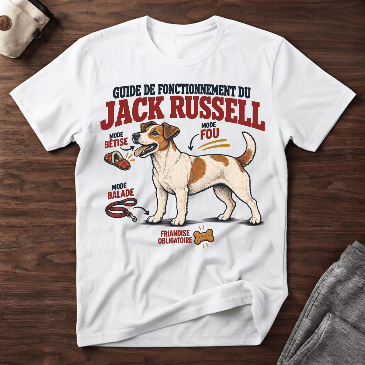 Guide de fonctionnement du Jack Russel - T-Shirt