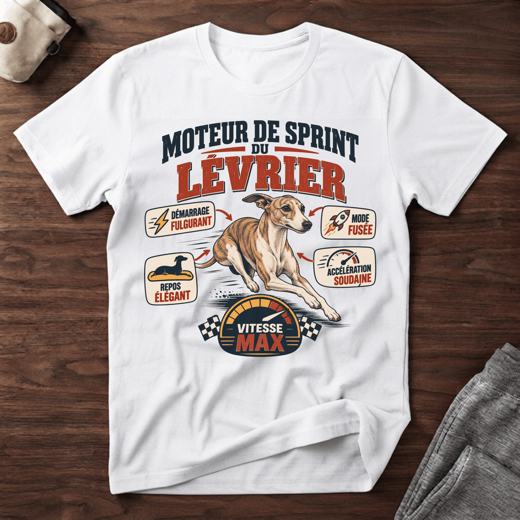 Moteur de sprint du lévrier - T-Shirt