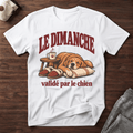 Le dimanche validé par le chien - T-Shirt
