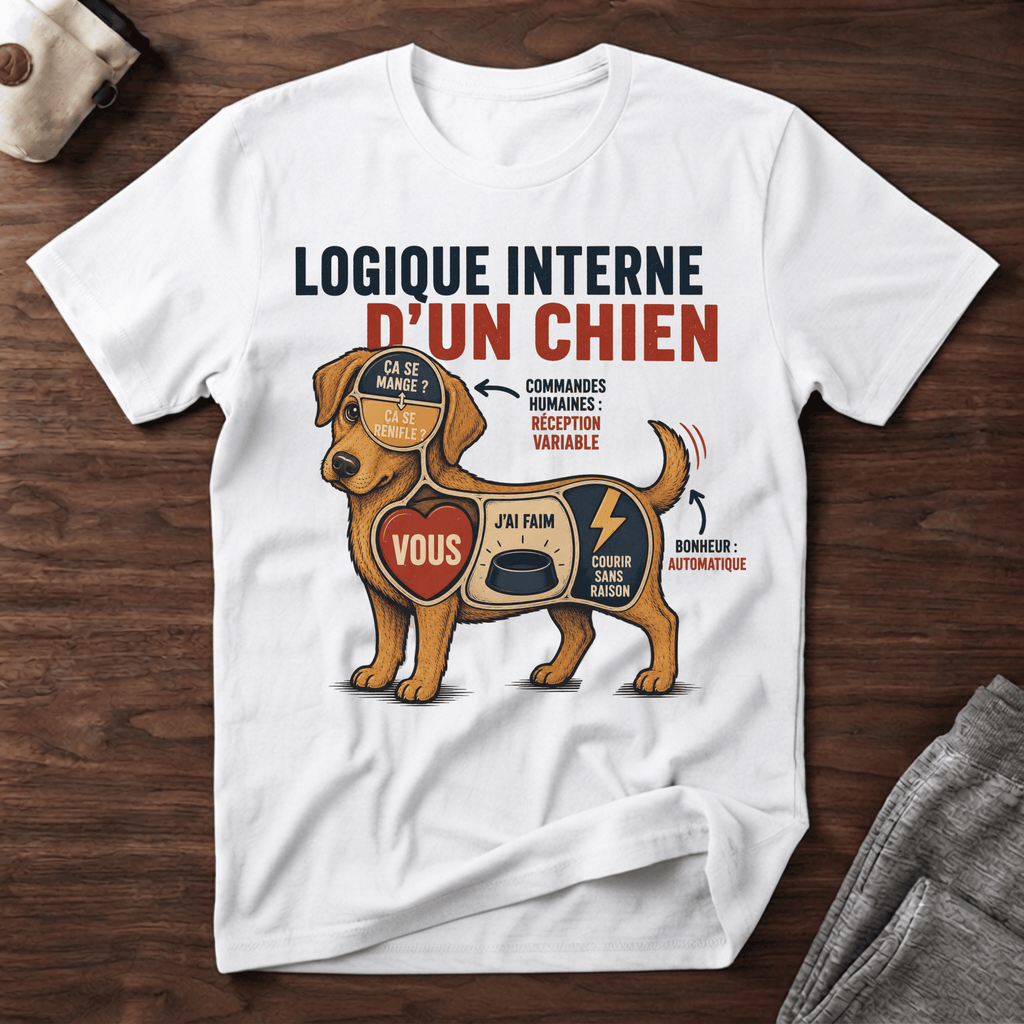 Logique interne d'un chien - T-Shirt