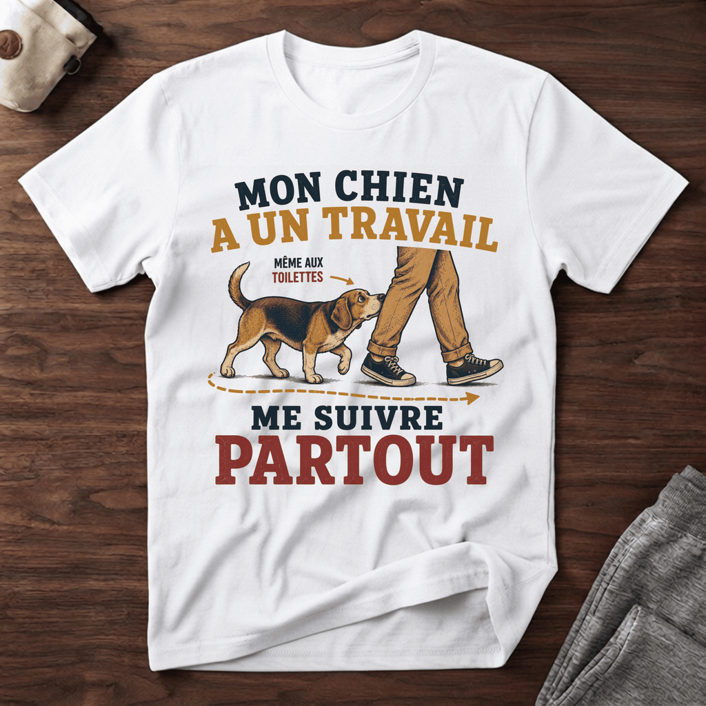 Mon chien a un travail - T-Shirt