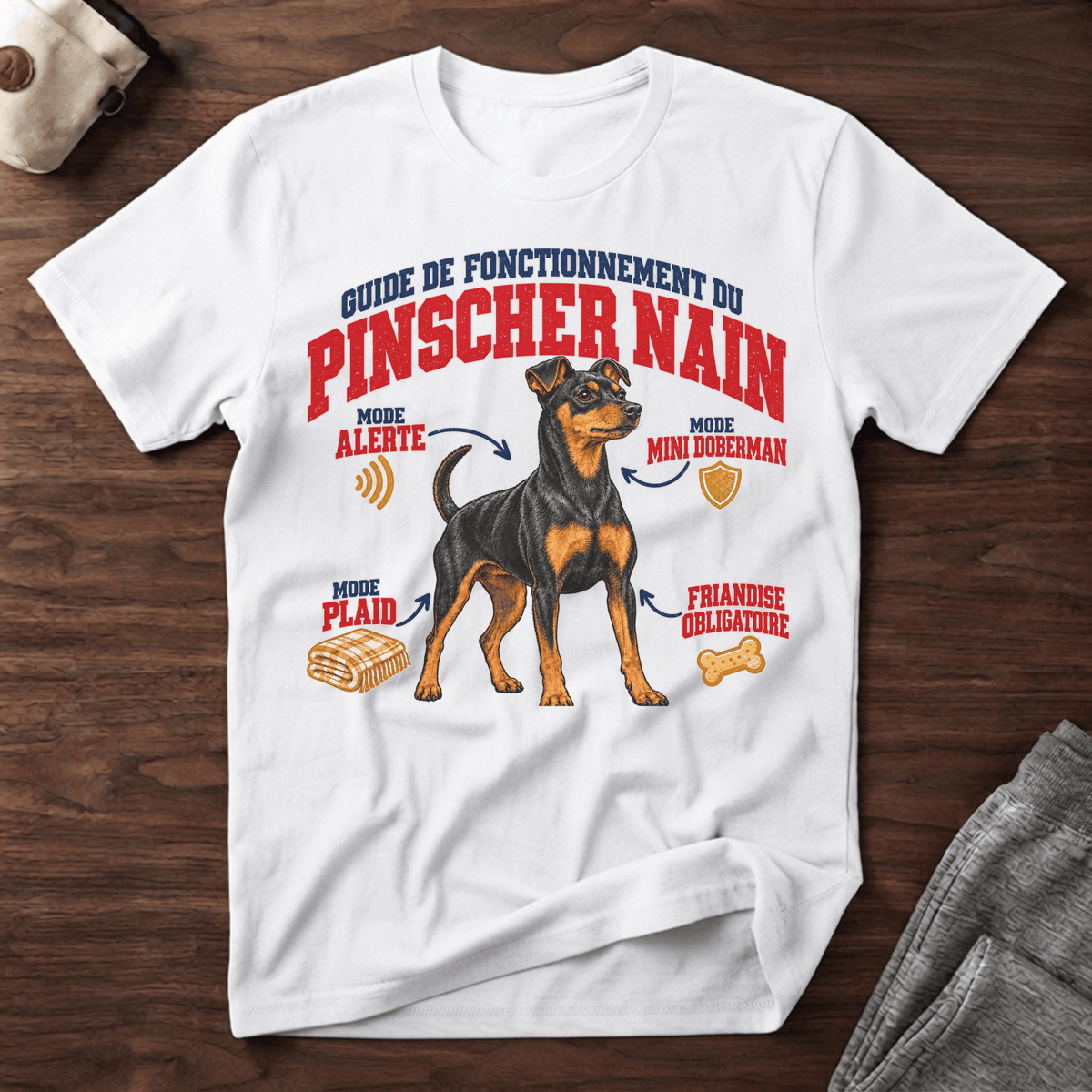 Guide de Fonctionnement du Pinscher Nain - T-Shirt