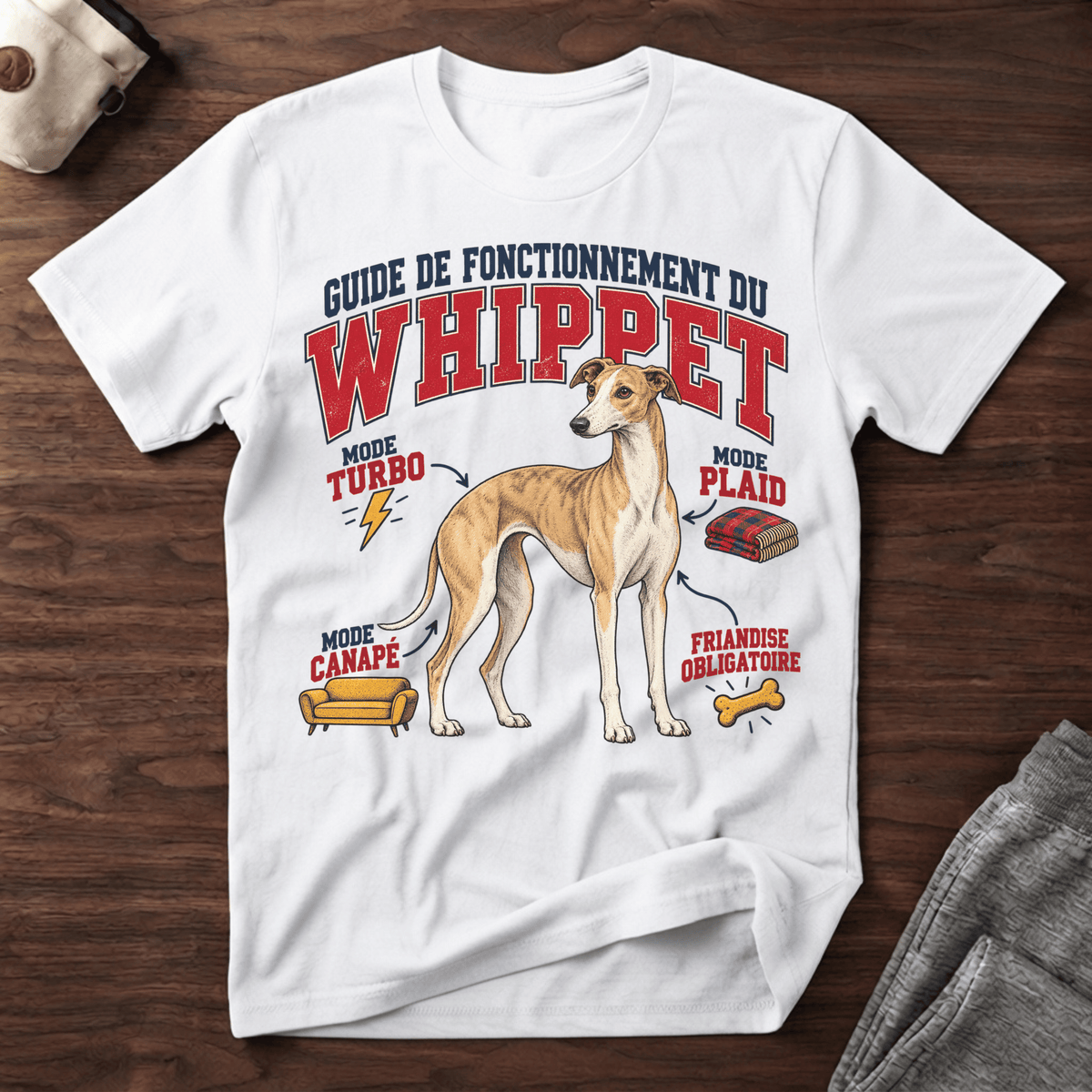 Guide de Fonctionnement du Whippet - T-Shirt