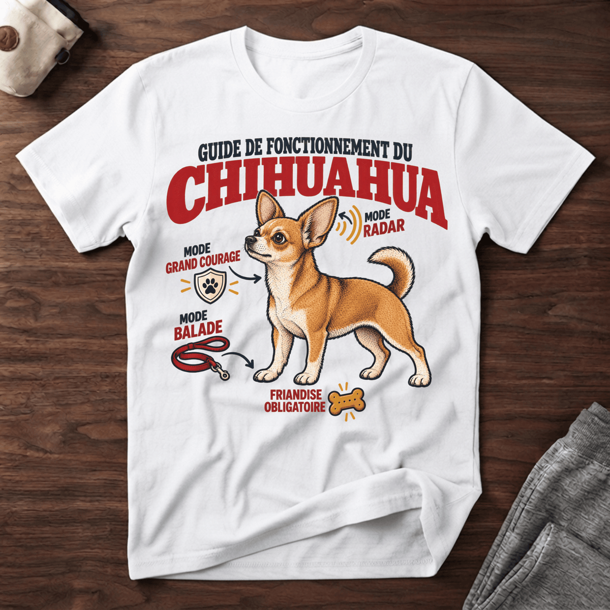 Guide de fonctionnement du Chihuahua - T-Shirt