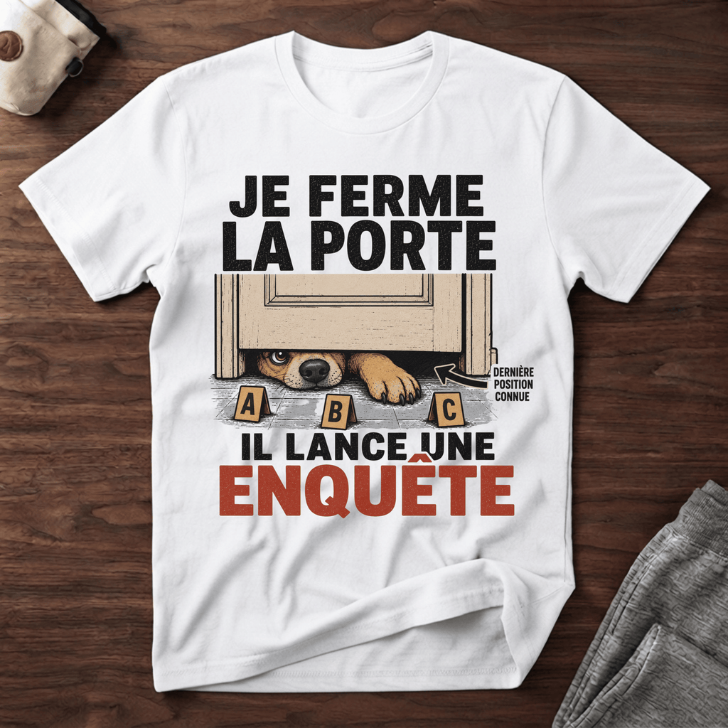 Je ferme la porte... - T-Shirt
