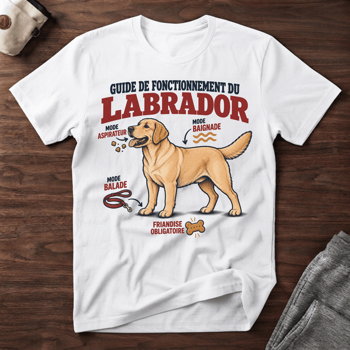 Guide de fonctionnement du Labrador - T-Shirt