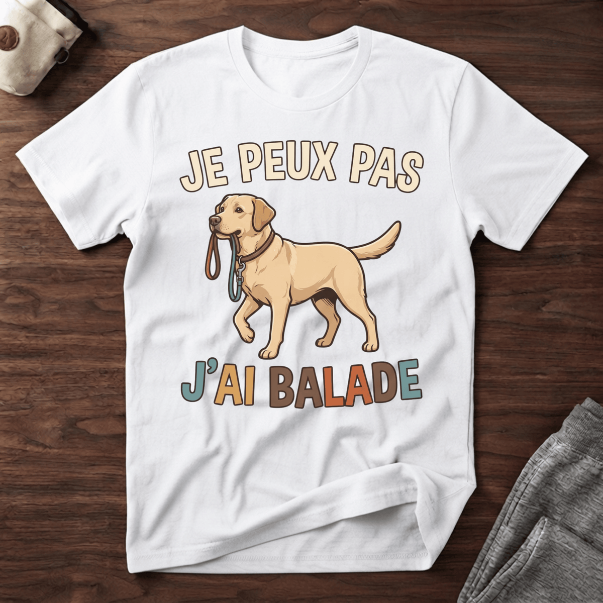 Je peux pas j'ai balade / Labrador - T-Shirt