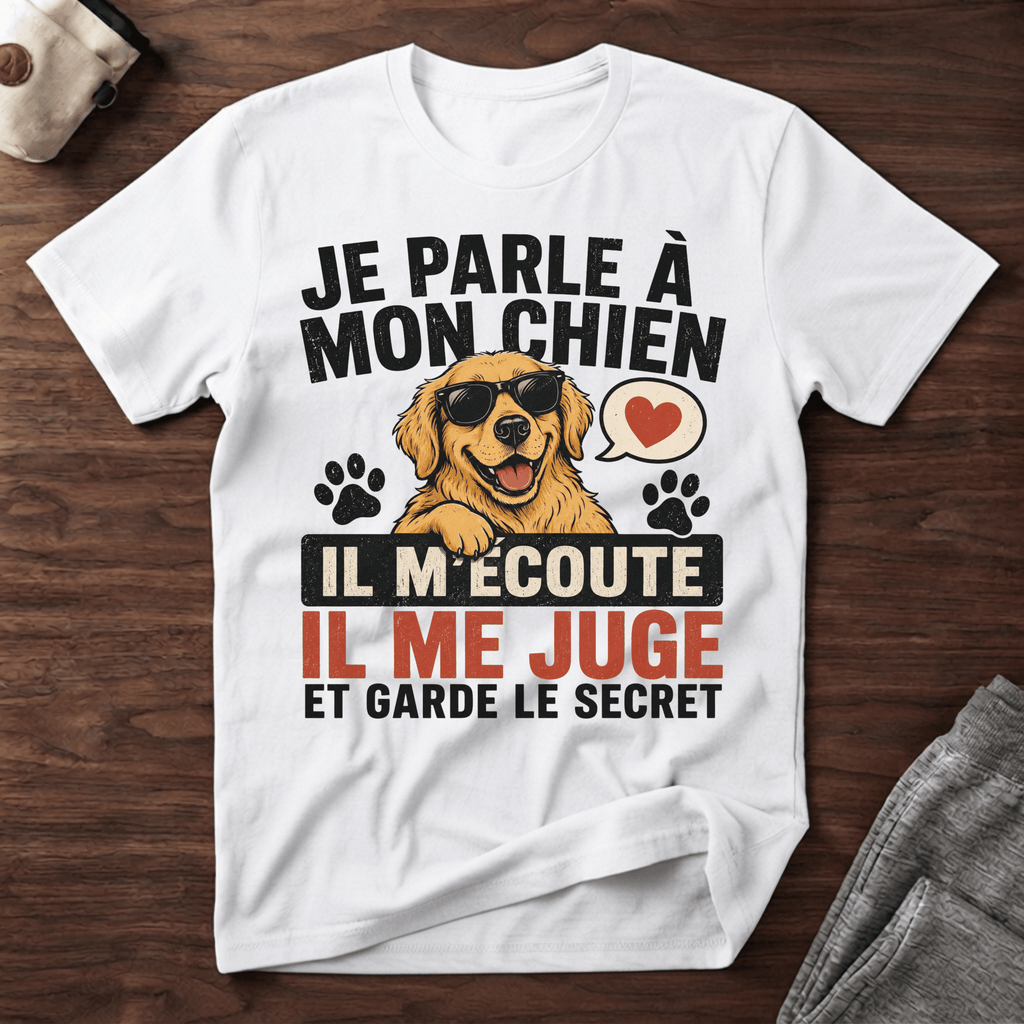 Je parle à mon chien... - T-Shirt