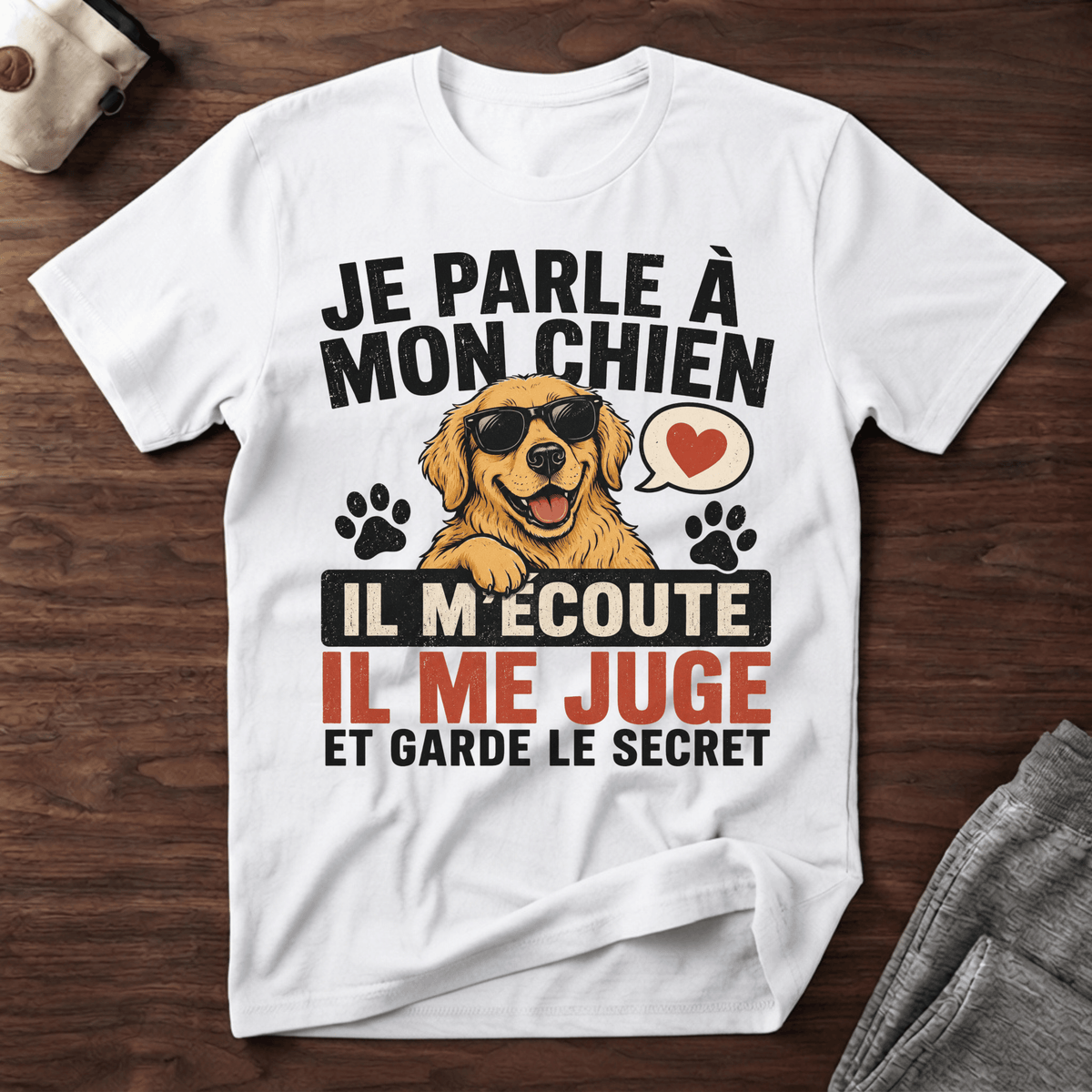Je parle à mon chien... - T-Shirt
