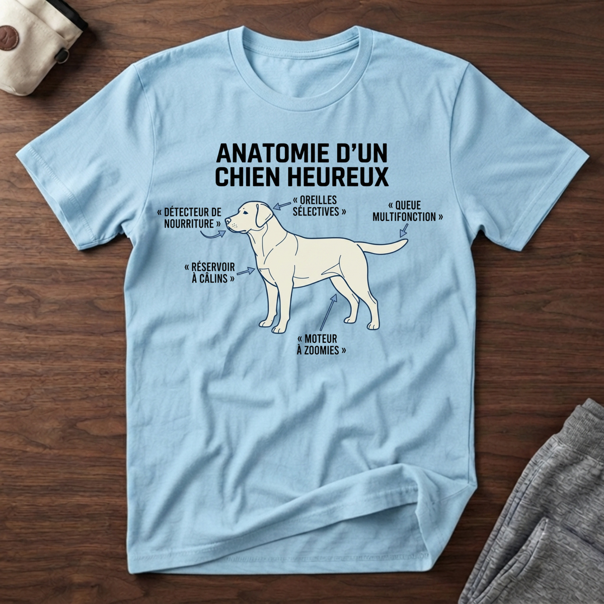 T-Shirt — Anatomie d'un Chien Heureux