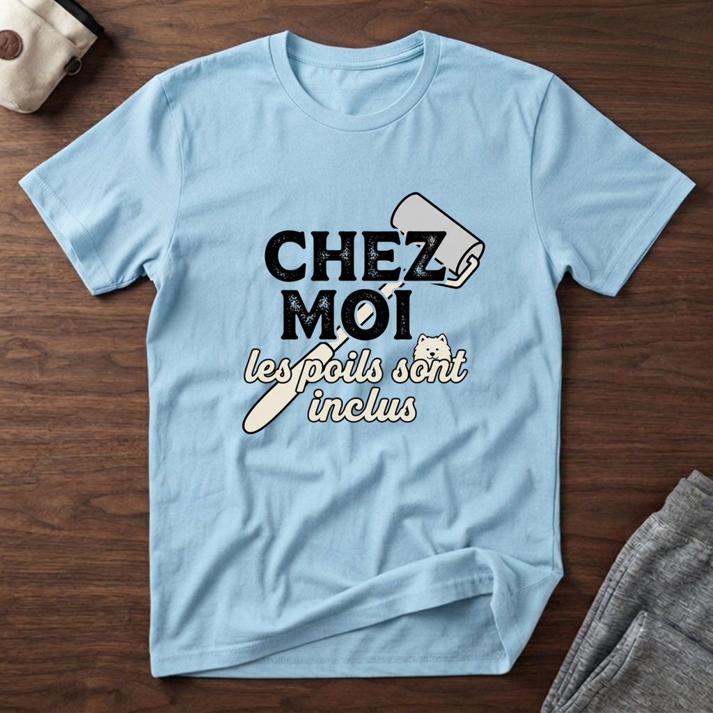 T-Shirt — Chez moi, les poils sont inclus