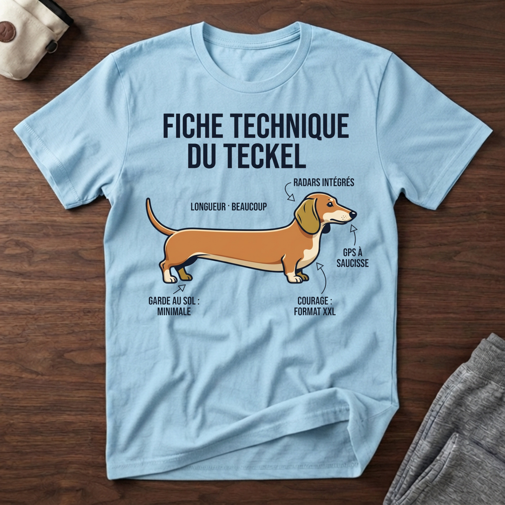 Fiche technique du teckel - T-Shirt